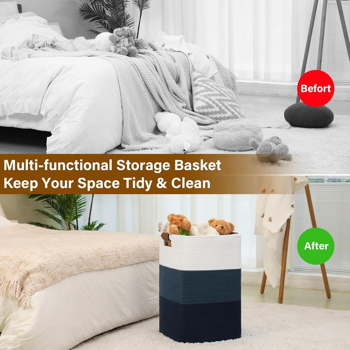 OIAHOMY Home Organizing Storage Hamper with Handles - Oiahomy 