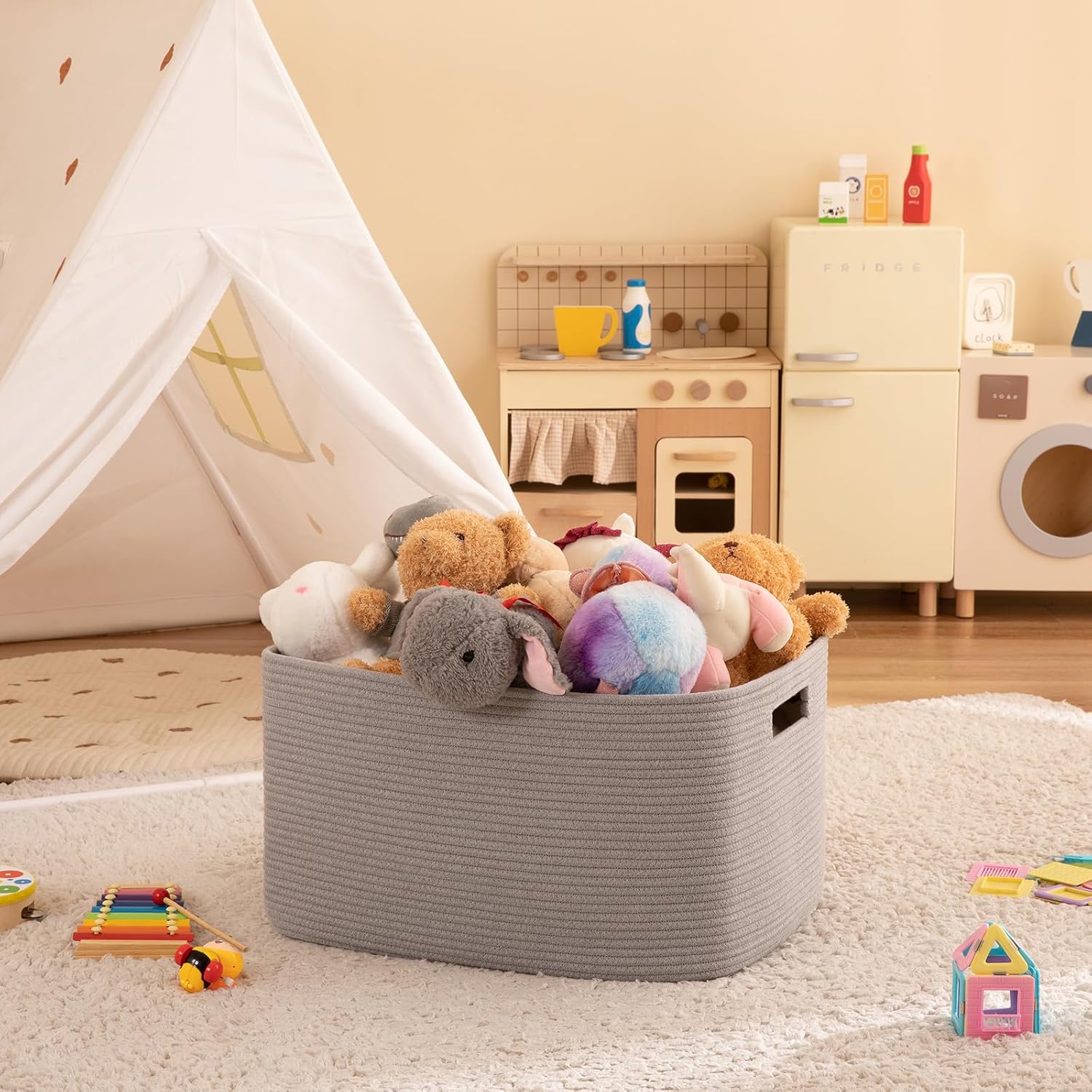 Woven Hamper for Clothes - Oiahomy 
