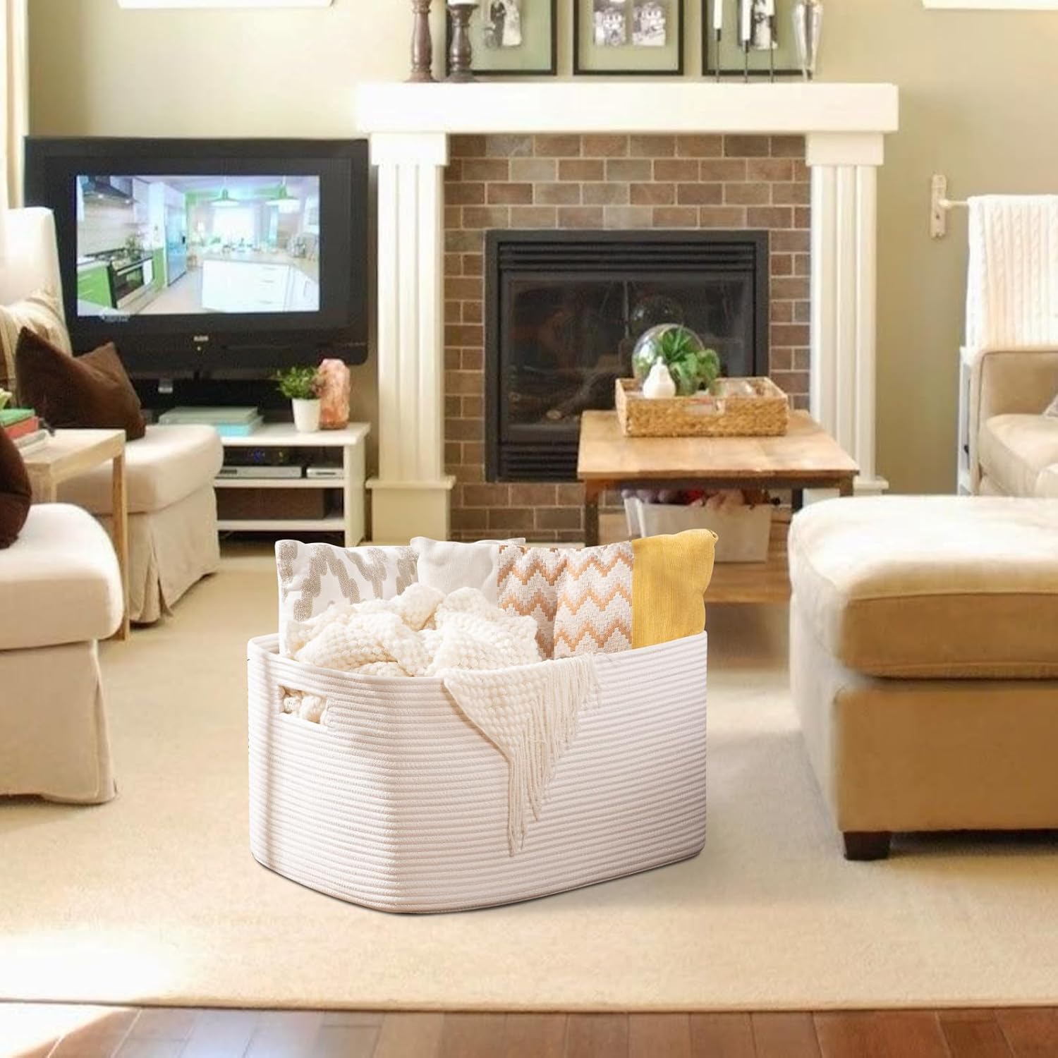 Woven Hamper for Clothes - Oiahomy 
