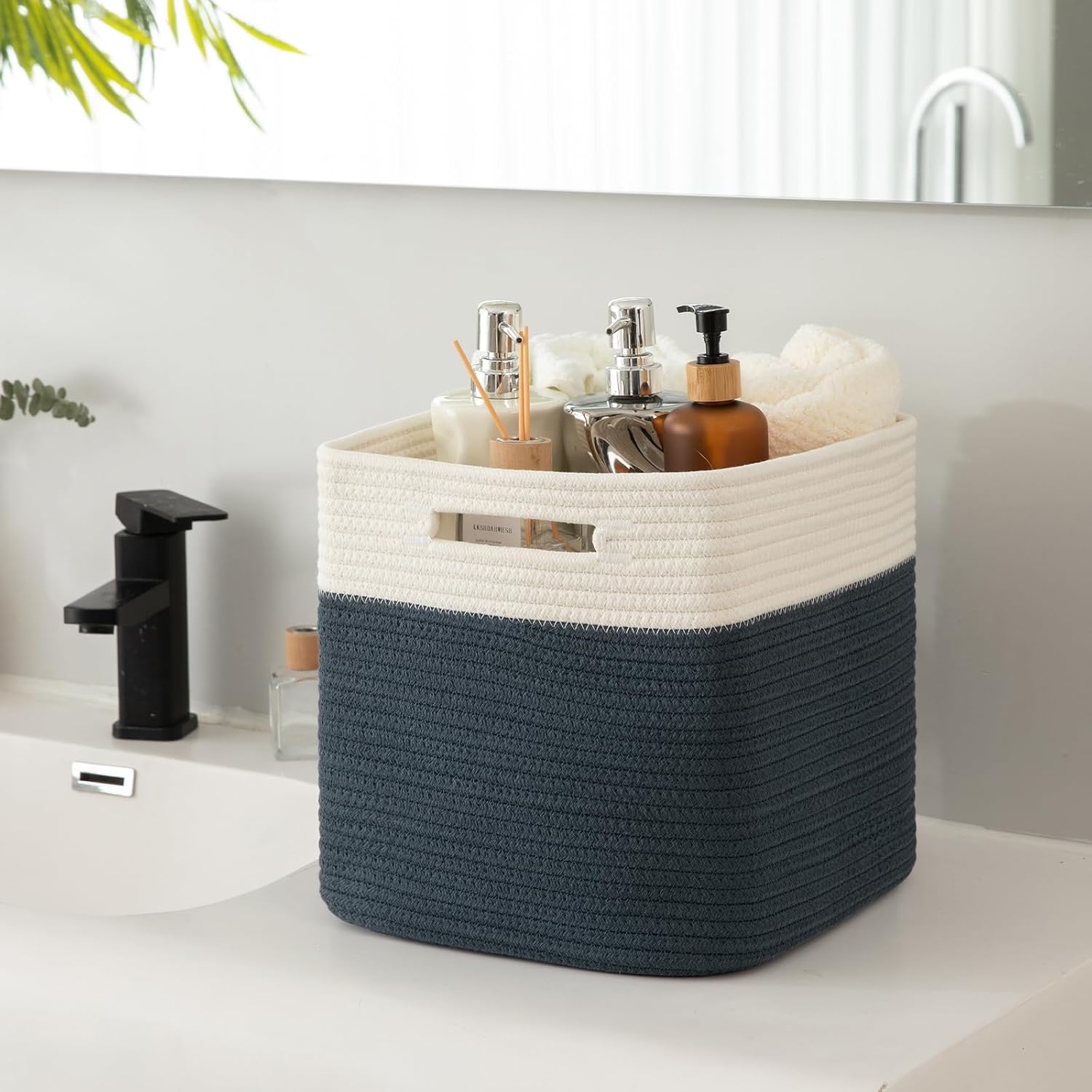 OIAHOMY Woven Basket Closets Bins - Oiahomy 