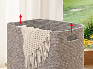 OIAHOMY Woven Decorative Storage Basket - Oiahomy 