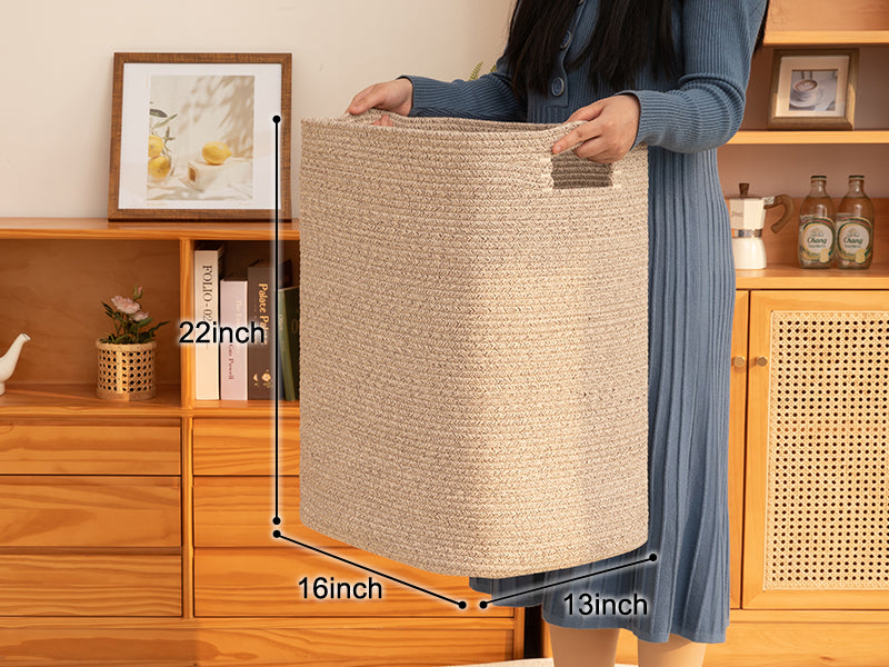 OIAHOMY Woven Decorative Storage Basket - Oiahomy 