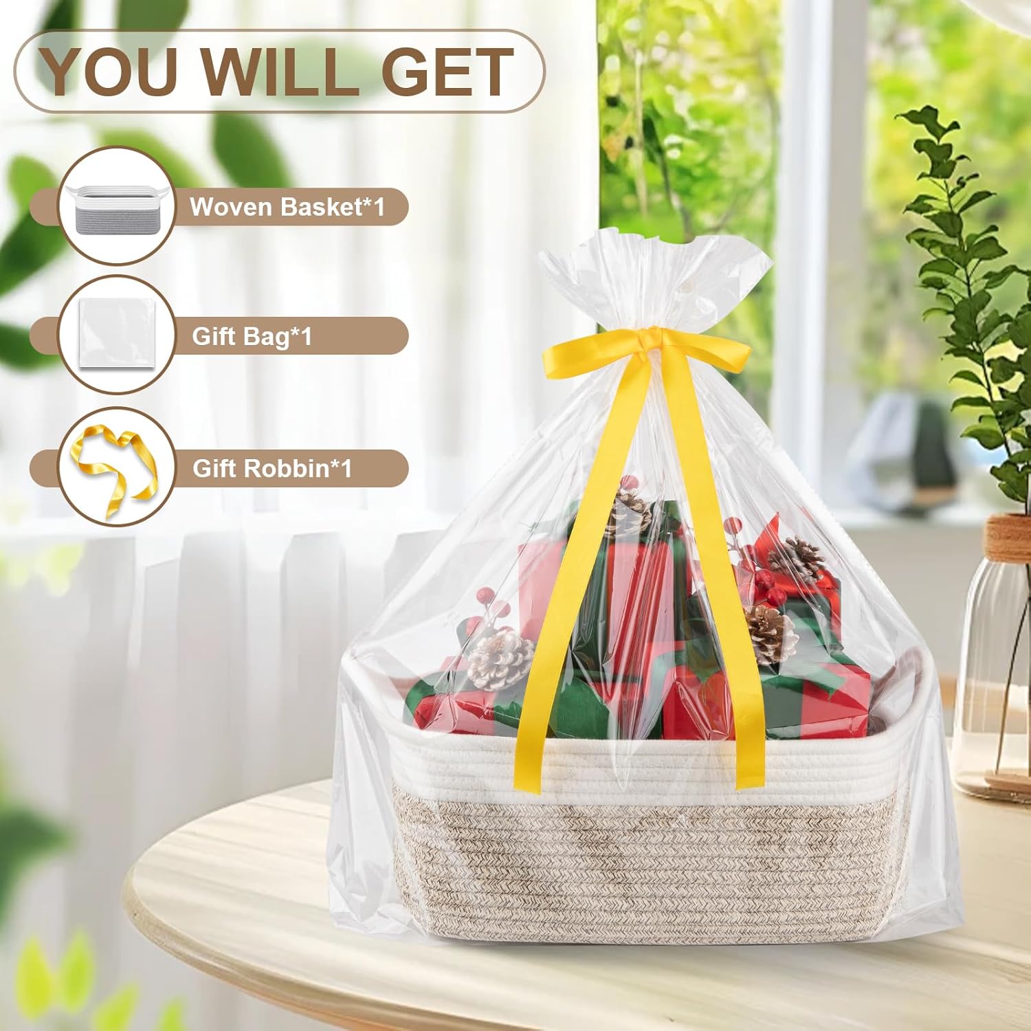 OIAHOMY Storage Bin With Gift Bags - Oiahomy 