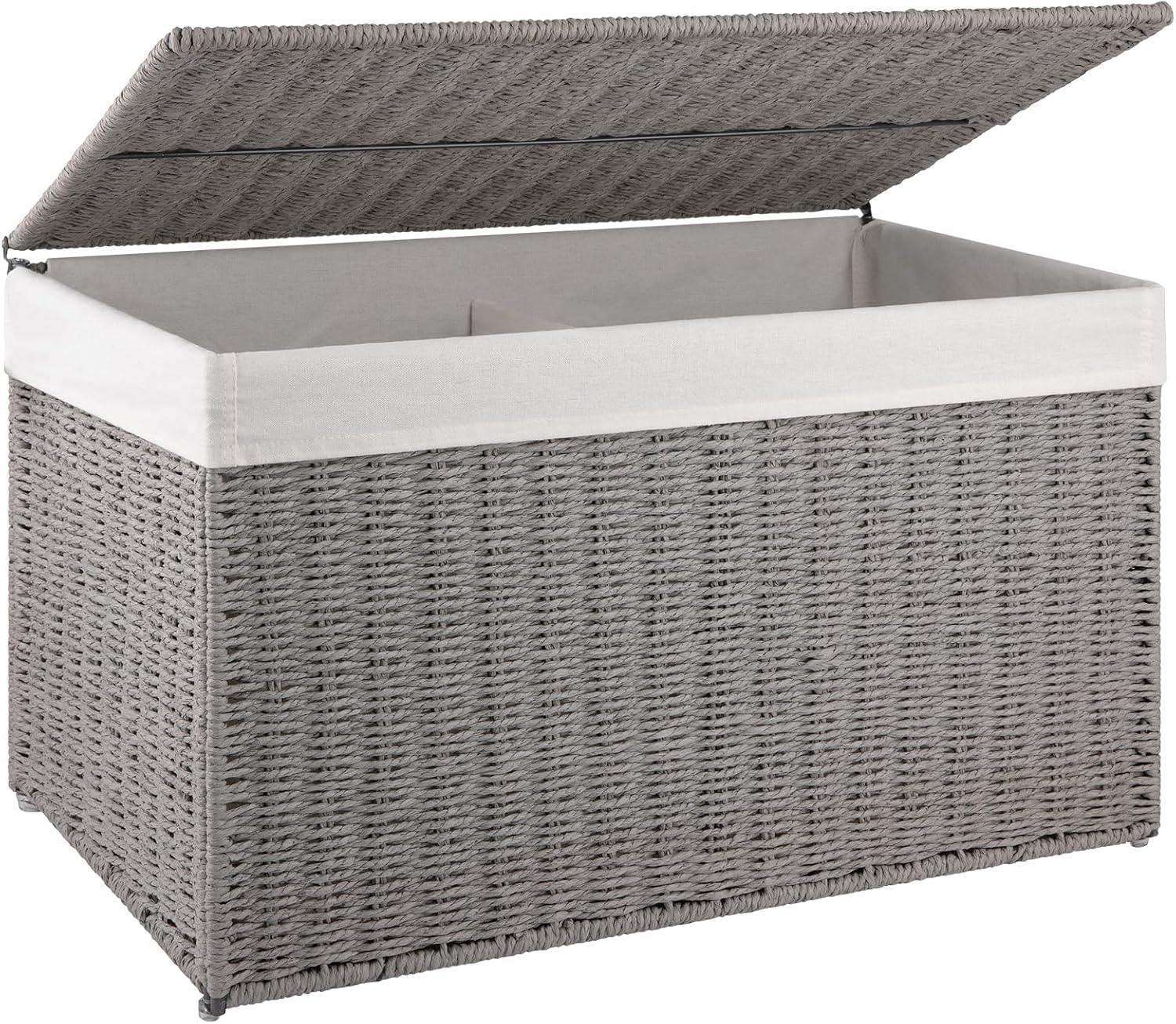 OIAHOMY 105L Blanket Basket with Removable Separated Liner Bag - Oiahomy 