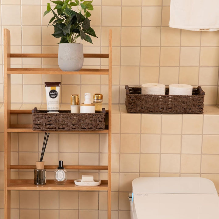 OIAHOMY 2 Pack Wicker Bin Home Organizer Storage Basket - Oiahomy 