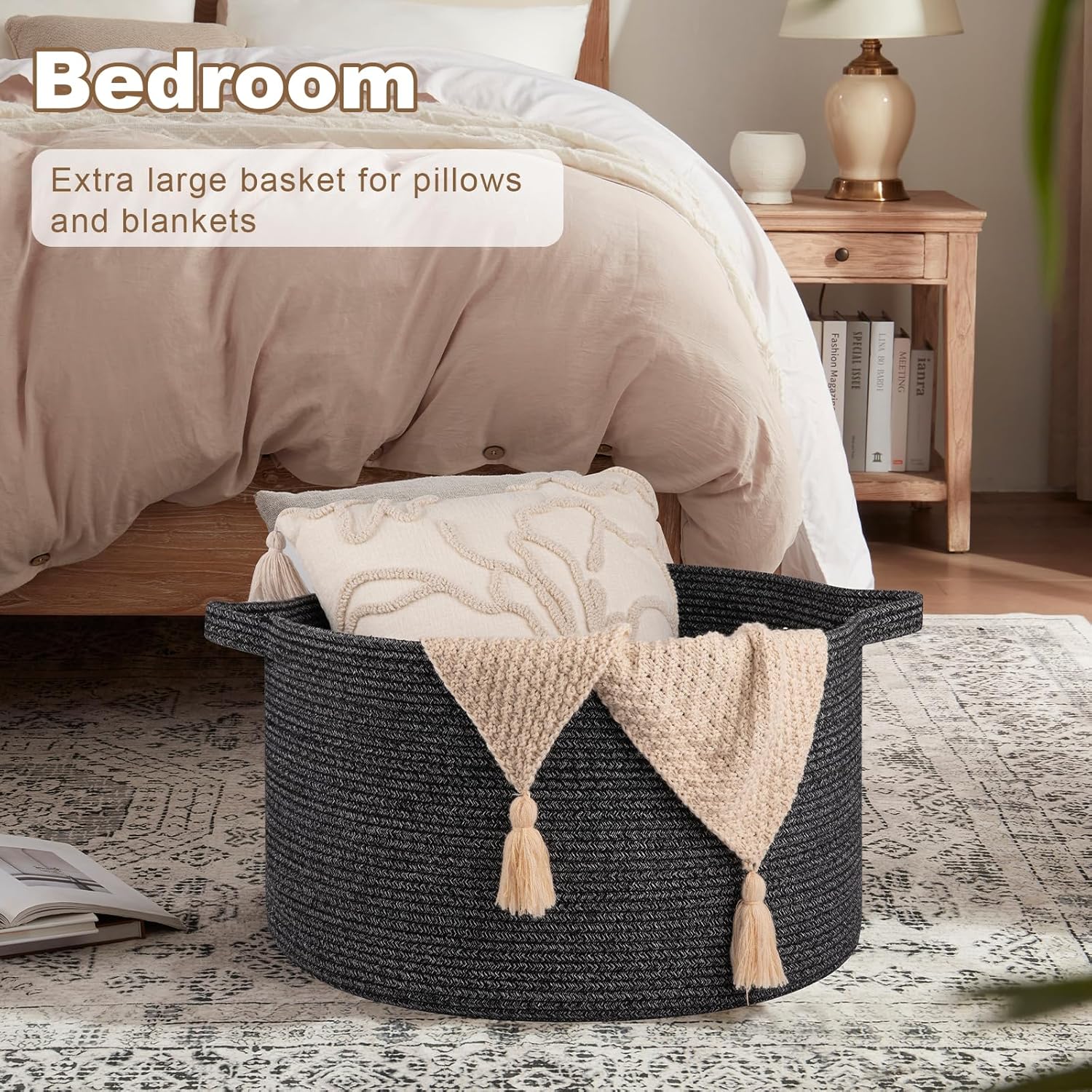 OIAHOMY White Decorative Organizer Bin - Oiahomy 