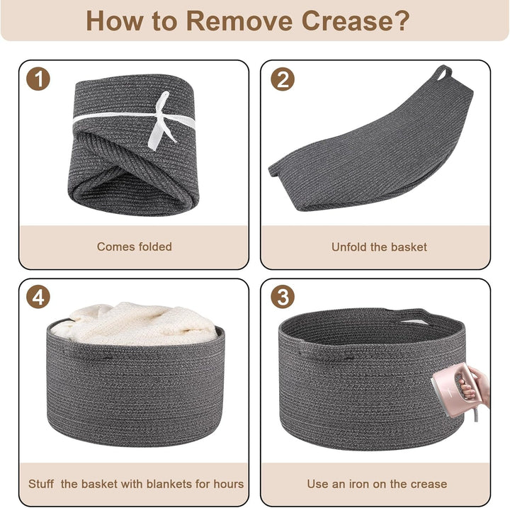 OIAHOMY White Decorative Organizer Bin - Oiahomy 