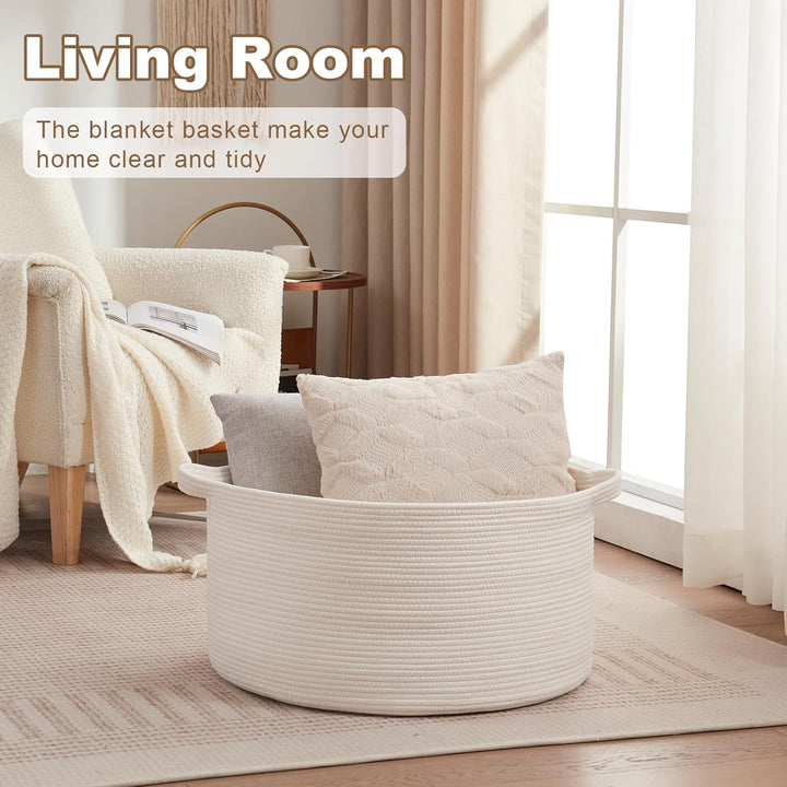 OIAHOMY White Decorative Organizer Bin - Oiahomy 