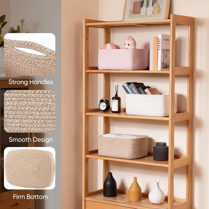 OIAHOMY 4 Pack Decorative Basket for Living Room - Oiahomy 