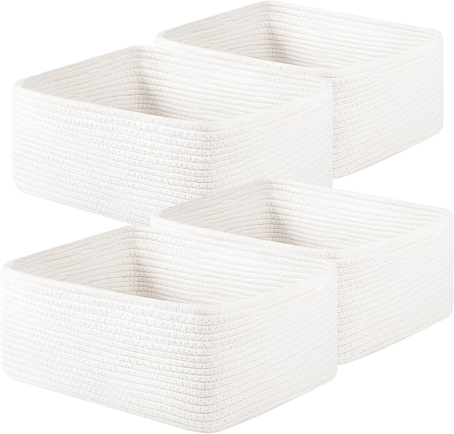 OIAHOMY 4 Pack Decorative Basket for Living Room - Oiahomy 