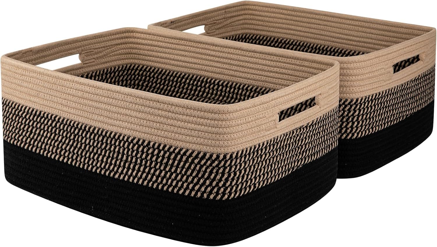 OIAHOMY 2 Pack Woven Toy Organizer Bins - Oiahomy 