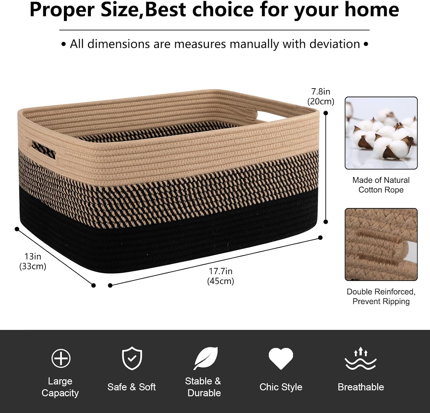 OIAHOMY 2 Pack Woven Toy Organizer Bins - Oiahomy 