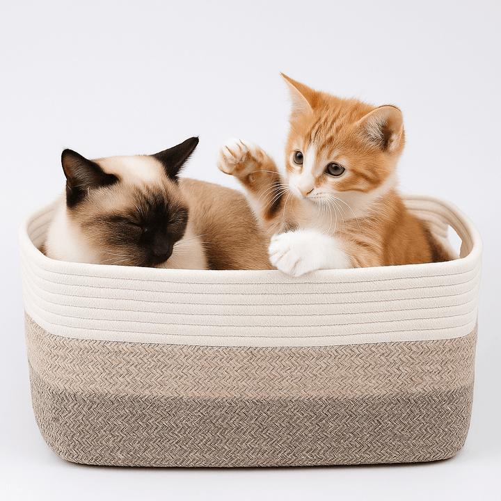 Oiahomy 2 Packs Woven Pet Basket - Oiahomy 