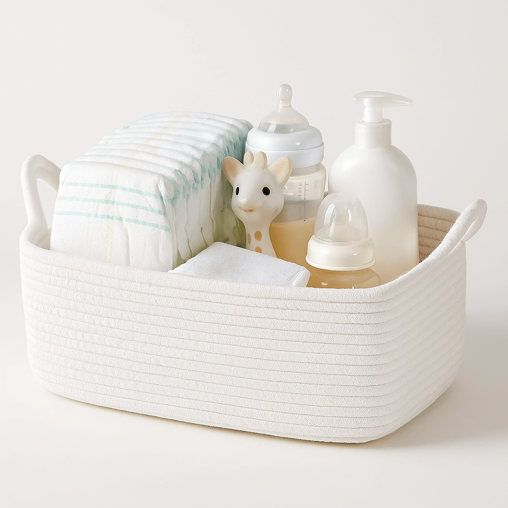 OIAHOMY Portable Baby Diaper Basket - Oiahomy 
