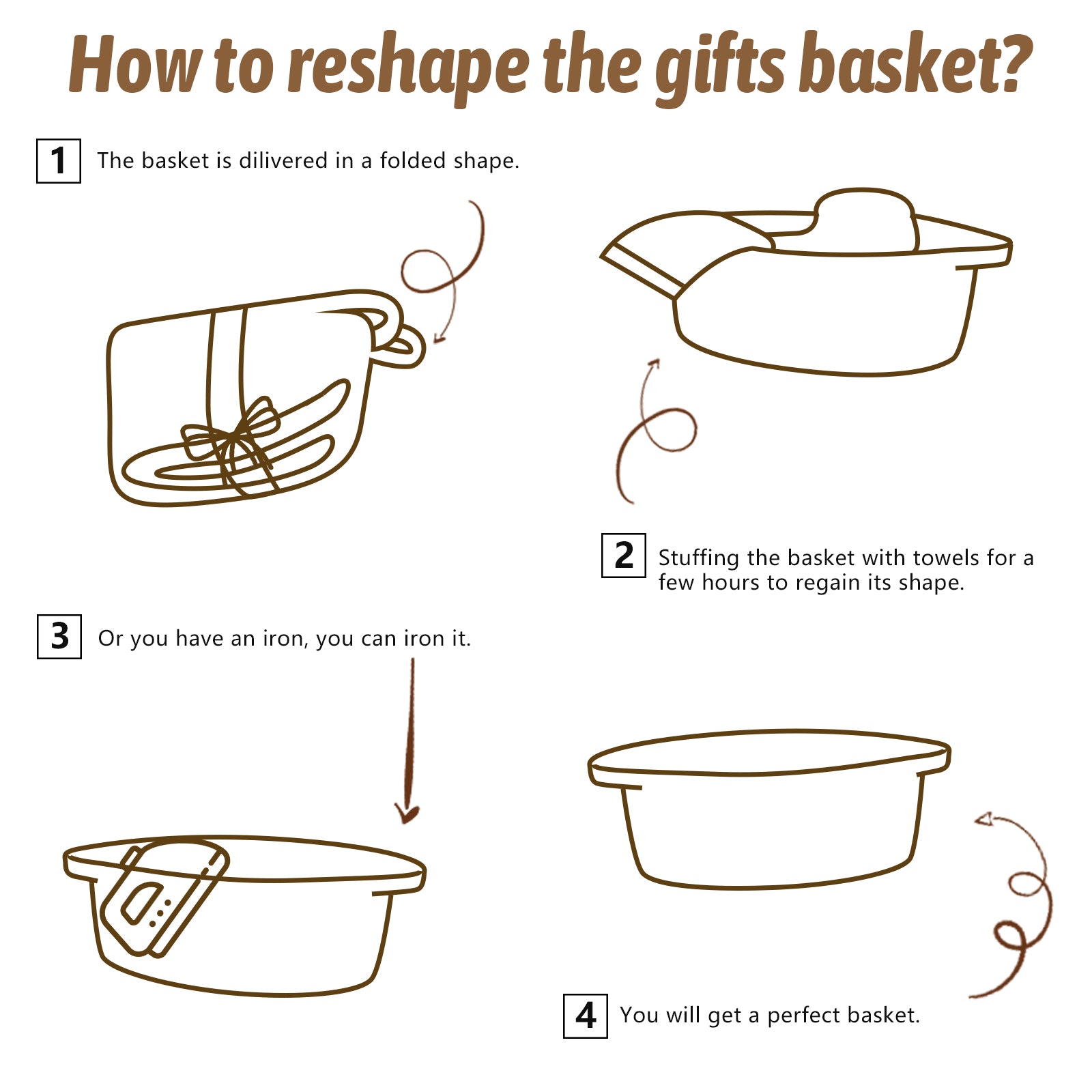 OIAHOMY Small Woven Basket with Gift Bags